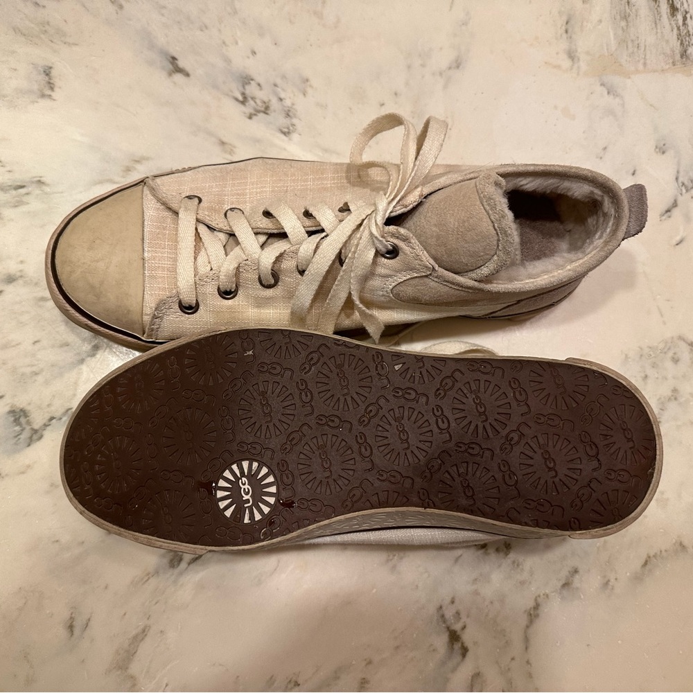 Ugg sneakers with fur accents